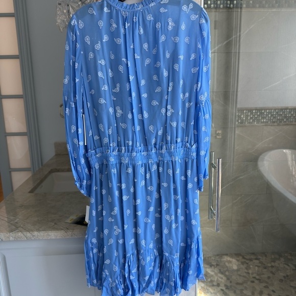 Shoshanna Breeze Blue Smocked Dress - Picture 13 of 16